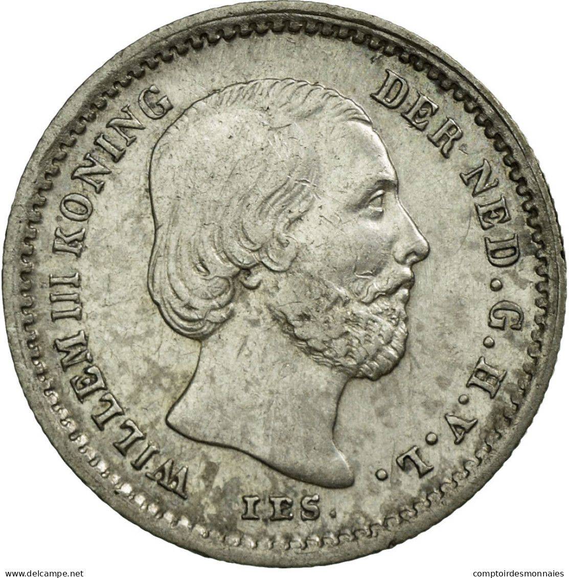 Monnaie, Pays-Bas, William III, 5 Cents, 1859, TTB, Argent, KM:91 - 1849-1890 : Willem III