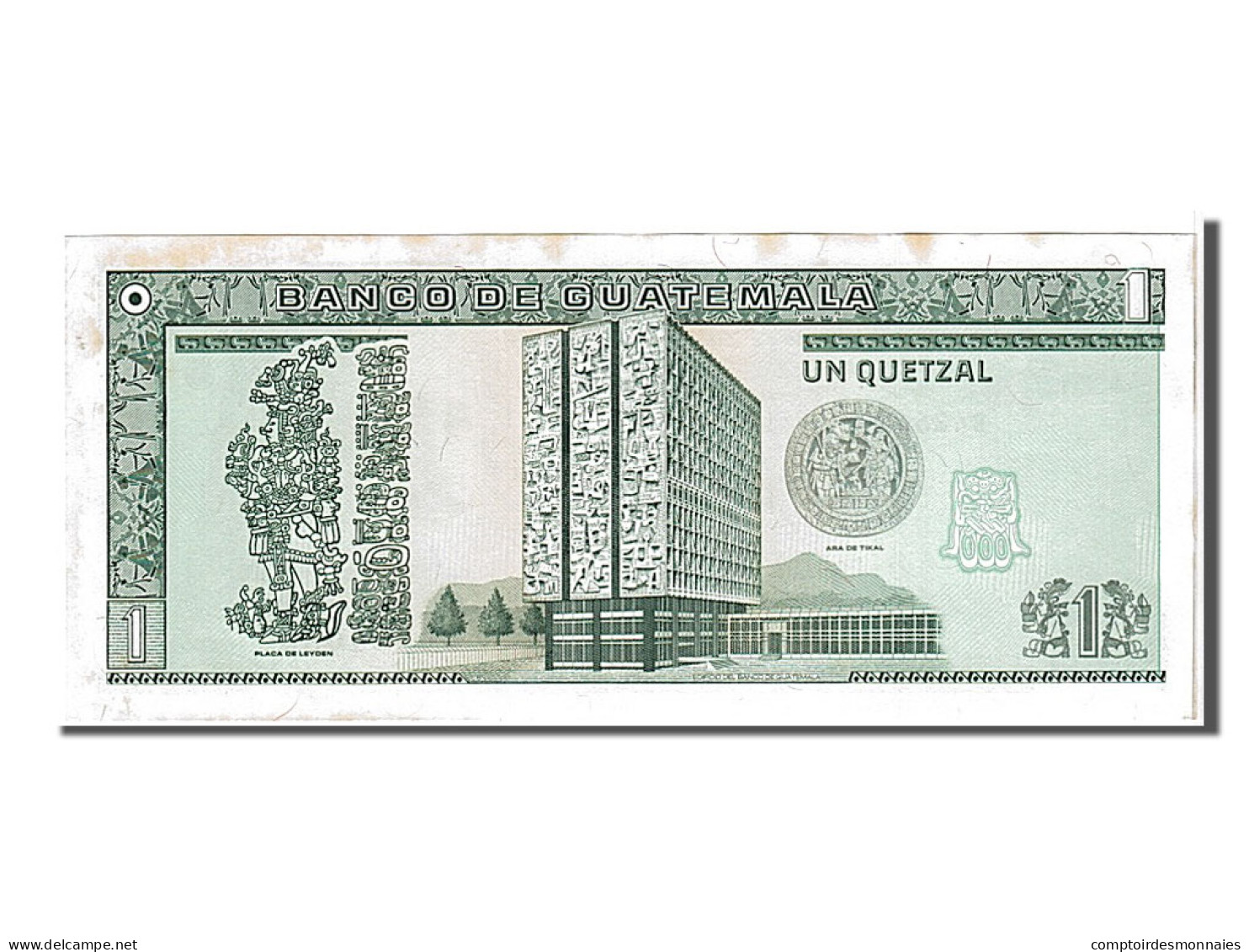 Billet, Guatemala, 1 Quetzal, 1991, KM:73b, SPL - Guatemala