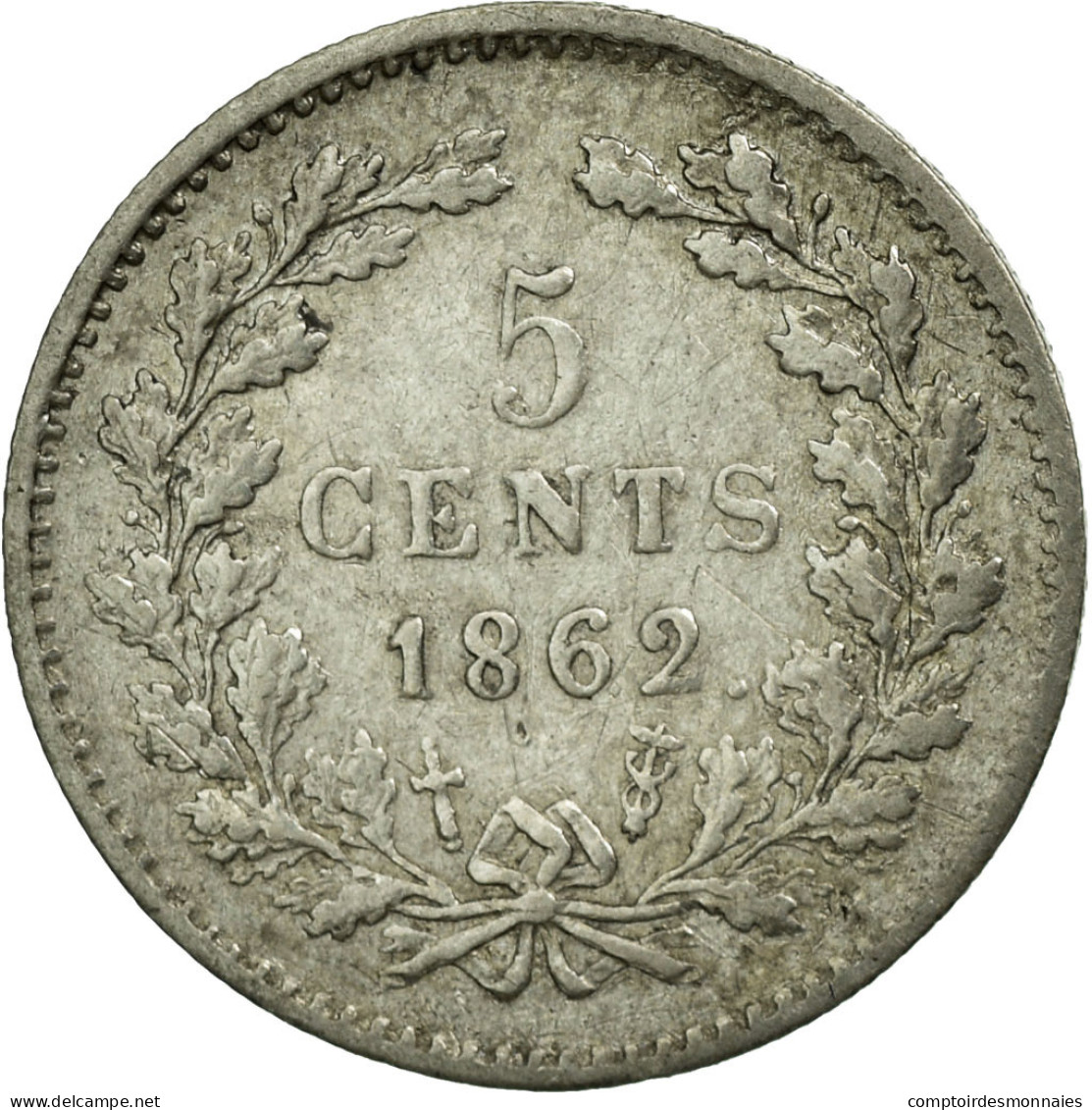 Monnaie, Pays-Bas, William III, 5 Cents, 1862, TTB, Argent, KM:91 - 1849-1890 : Willem III