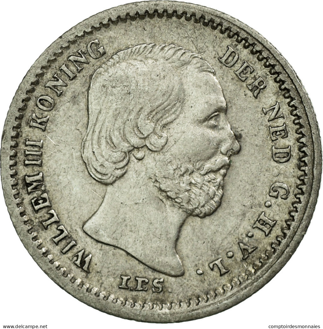 Monnaie, Pays-Bas, William III, 5 Cents, 1850, TTB+, Argent, KM:91 - 1849-1890 : Willem III