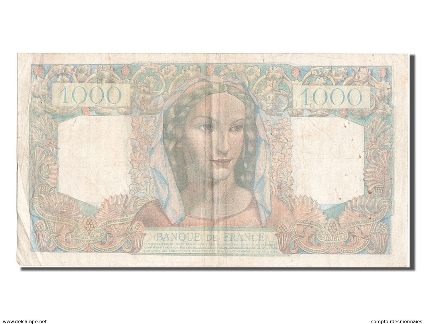 Billet, France, 1000 Francs, 1 000 F 1945-1950 ''Minerve Et Hercule'', 1945 - 1 000 F 1945-1950 ''Minerve Et Hercule''