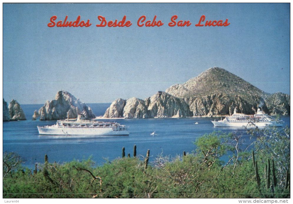 (PH 4) RTS - DLO Postcard Posted From Mexico To Australia - Cruise Ship In Cabo San Lucas - Passagiersschepen