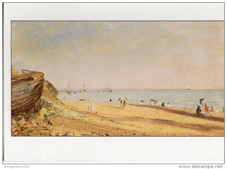 Z17 FICHE RIGIDE FORMAT CPM THEME ARTS ET PEINTURE ROMANTIQUE PAR CONSTABLE La Plage De Brighton - Collezioni