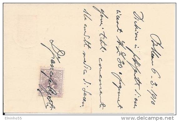 1910 Intero Postale C. 10 Da Belluno - Annullo Tondo - Interi Postali