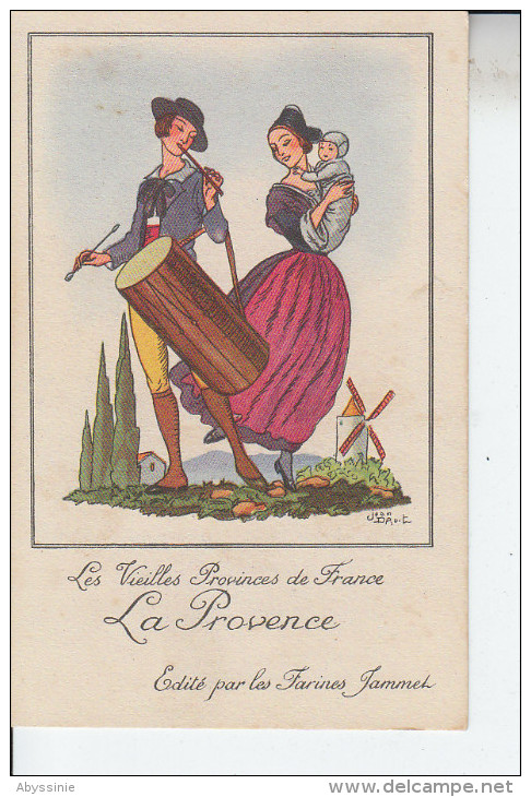 Illustrateur JEAN DROIT - LA  PROVENCE - D19 1010 -  Les Vieilles Provinces De France - édité Par Les Farines Jammet - Droit