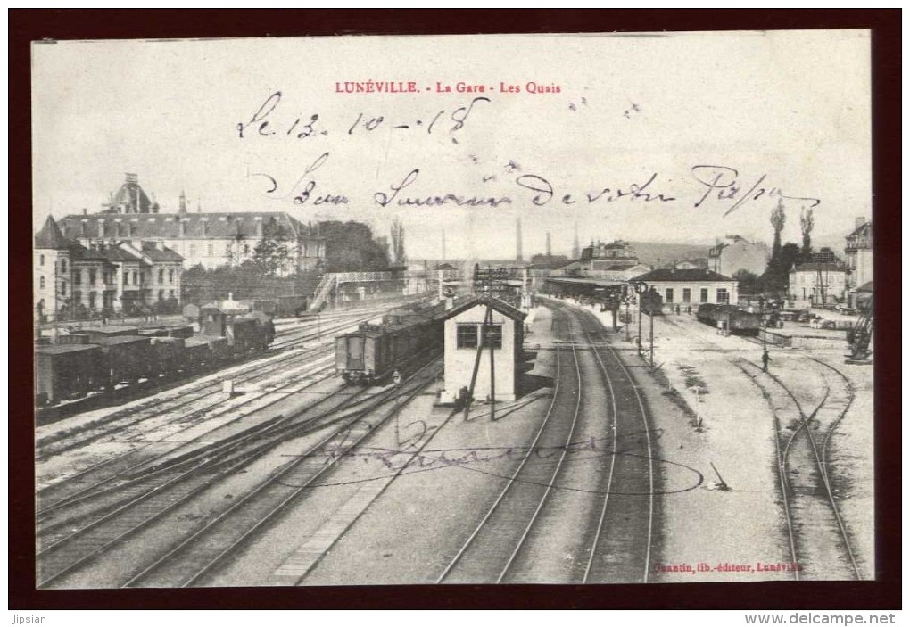 Cpa Du 54  Lunéville La Gare ,  Les Quais EE5 - Luneville