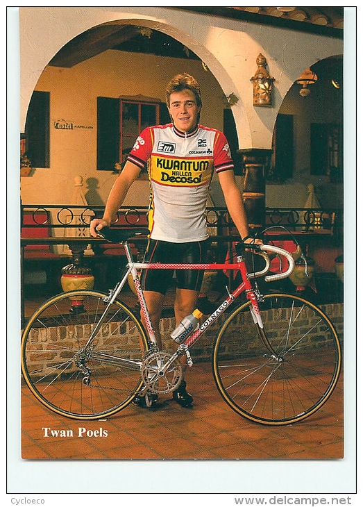 Twan POELS. 2 Scans. Equipe Kwantum 1986 - Ciclismo