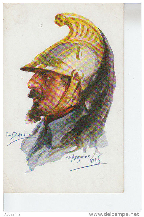 NOS POILUS - Nr 3 - Illustrateur DUPUIS EMILE - En Argonne 1915 - D18 Mil 30 - Dupuis, Emile