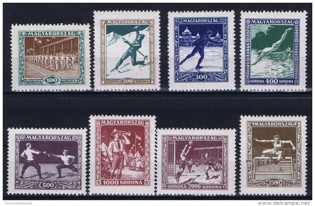 Hungary, Mi 403 - 410 MH/*, 400 Kr Has A Fold - Unused Stamps