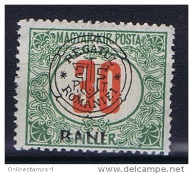 Romania - Transylvania, Mi   Porto 10 I , Signed/signiert/ Approvato  MH/* Occupation - Hungary - Transylvania