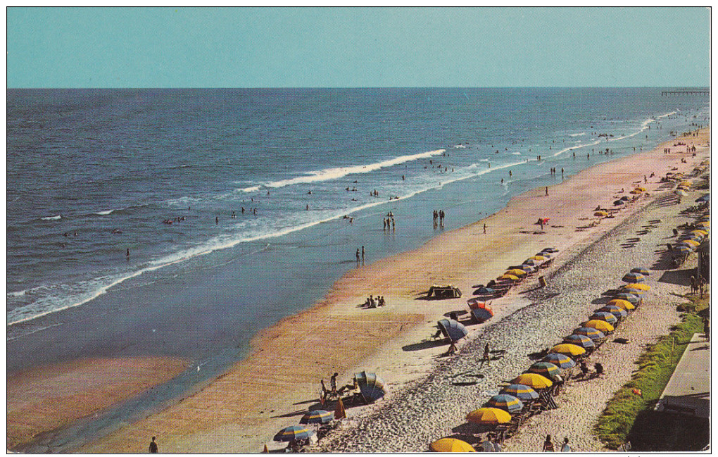 Aerial View, Beach Shore, MYRTLE BEACH, South Carolina, 40-60's - Myrtle Beach