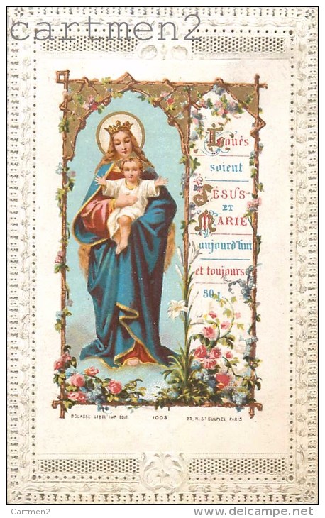 IMAGE PIEUSE A DENTELLE JESUS ET MARIE PAR BOUASSE CANIVET SANTINI RELIGION SANTINO - Andachtsbilder