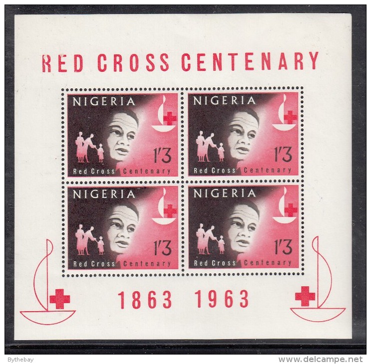 Nigeria MH Scott #149a Souvenir Sheet Of 4 1sh3p Helping The Needy - Centenary Of Red Cross - Nigeria (1961-...)