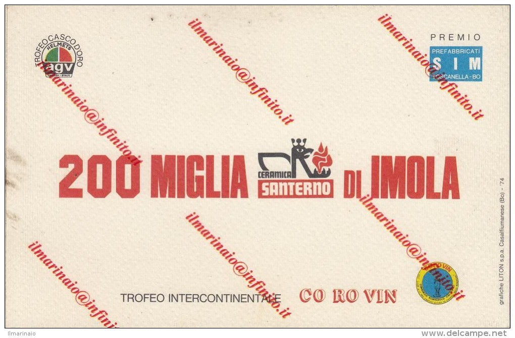 ** 200 MIGLIA SANTERNO IMOLA.** - Other & Unclassified