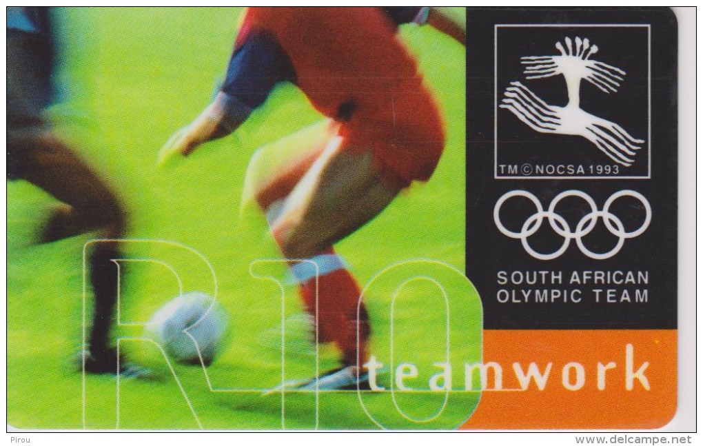 TELECARTE AFRIQUE DU SUD : SOUTH AFRICAN OLYMPIC TEAM ( FOOTBALL ) - Olympische Spiele