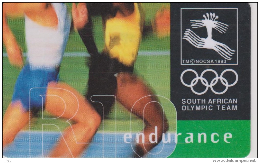 TELECARTE AFRIQUE DU SUD : SOUTH AFRICAN OLYMPIC TEAM ( ATHLETISME ) - Olympic Games