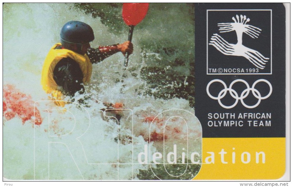 TELECARTE AFRIQUE DU SUD : SOUTH AFRICAN OLYMPIC TEAM (  CANOE KAYAK  ) - Giochi Olimpici