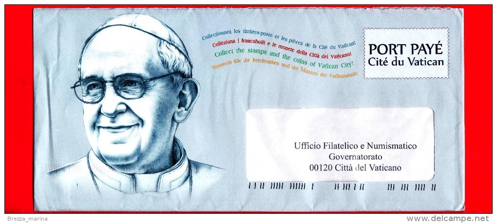 VATICANO - 2014 - Storia Postale - Busta Papa Francesco - Cartas & Documentos