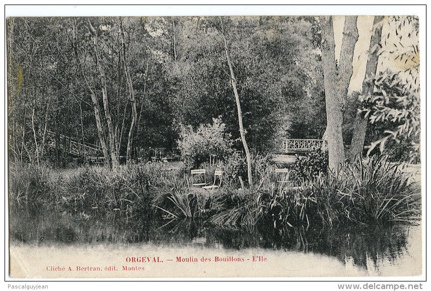 CPA ORGEVAL - LE MOULIN DES BOUILLONS - L'ILE - Orgeval