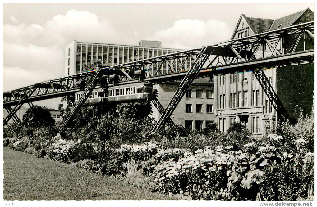 Allemagne - Rhénanie Du Nord Westphalie - Chemins De Fer Trains - Monorail - Wuppertal Barmen - Schwebebahn Am Neuer Weg - Wuppertal