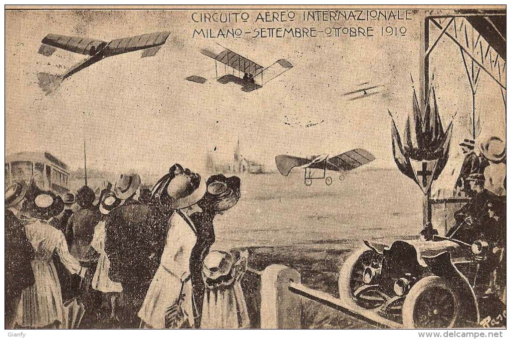 CIRCUITO AEREO INTRNAZIONALE MILANO 1910 - Reuniones
