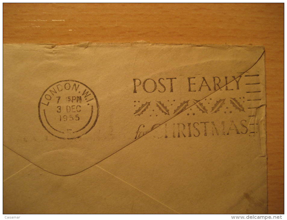 GRAHAMSTOWN 1955 To London GB UK England SOUTH AFRICA Air Mail Cover British Area Colonies - Briefe U. Dokumente