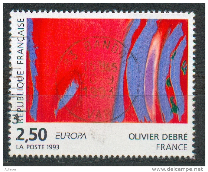 France - Oeuvre D'Olivier Debré YT 2797 Obl. - Gebraucht