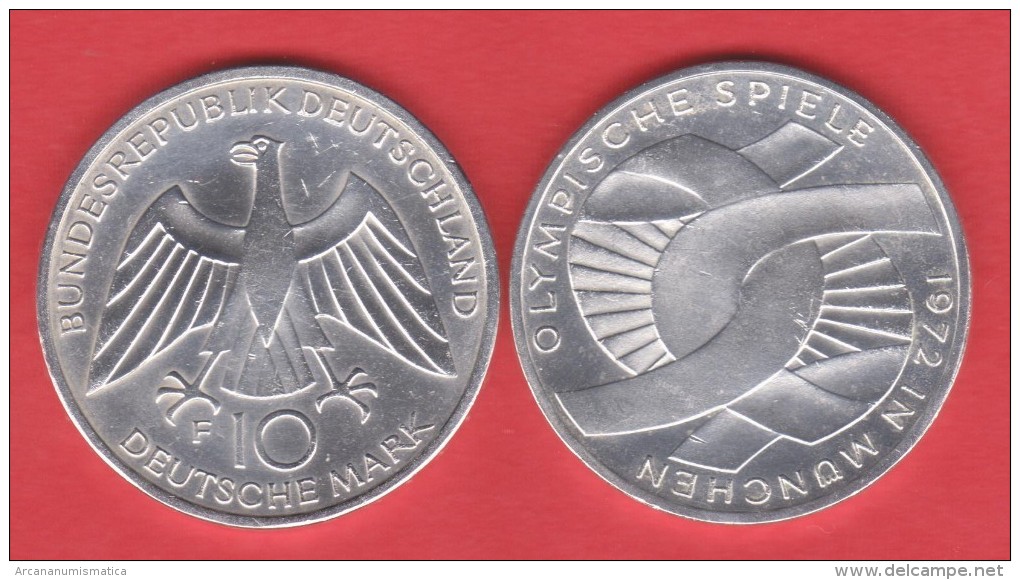 ALEMANIA (Republica Federal) 10 Marcos 1.972 F PLATA/SILVER SC/UNC  KM#131  DL-10.799 - Other & Unclassified