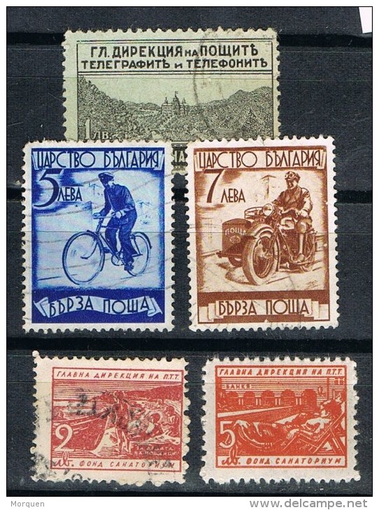 Lote 5  Sellos Urgente, Express De BULGARIA º/* - Express Stamps