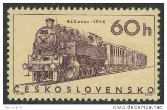 Tschechoslowakei Czechoslovakia 1966 Mi 1605 ** Class 423.0 Steam Locomotive (1946) / Lokomotive - Trenes