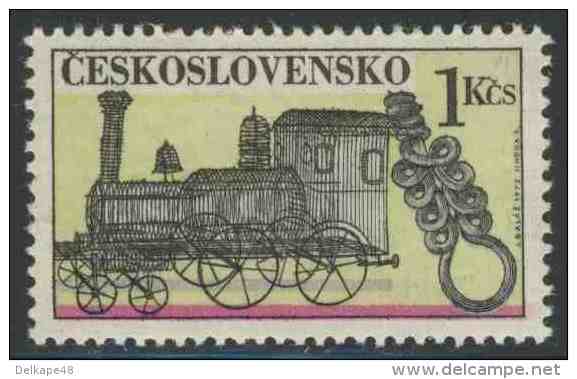 Tschechoslowakei Czechoslovakia 1972 Mi 2089 YT 1933 ** Steam Locomotive + Pendant /Lokomotive - Slovak Wireworking - Treinen