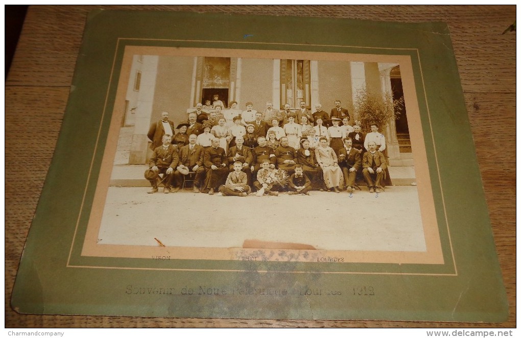 1912, Photo Souvenir Du Pélerinage à Lourdes, Famille Charlier/Goffart, Seraing - Miraculé De Lourdes - Non Classificati