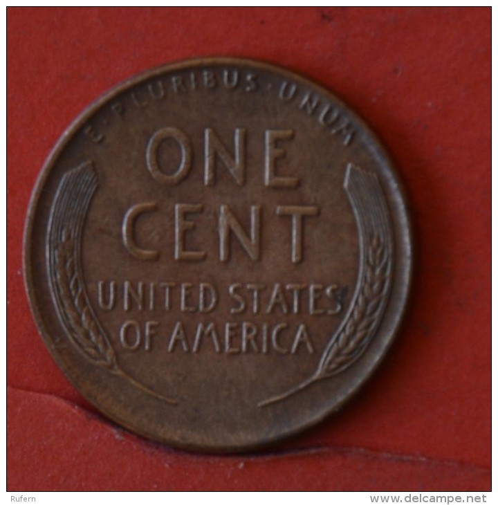 USA  1  CENT  1946   KM# A132  -    (Nº05652) - 1909-1958: Lincoln, Wheat Ears Reverse