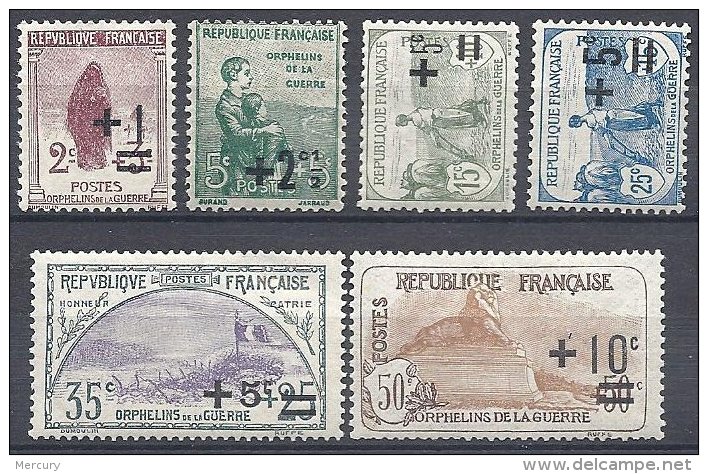 FRANCE - Orphelins De La Guerre - Les 6 Premières Valeurs Neuves TTB - Unused Stamps