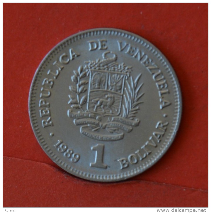 VENEZUELA  1  BOLIVAR  1989   KM# 52A2  -    (Nº05688) - Venezuela