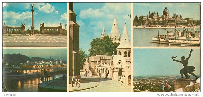 Budapest, Hungary Postcard Used Posted To UK 1965 Stamp - Hungary