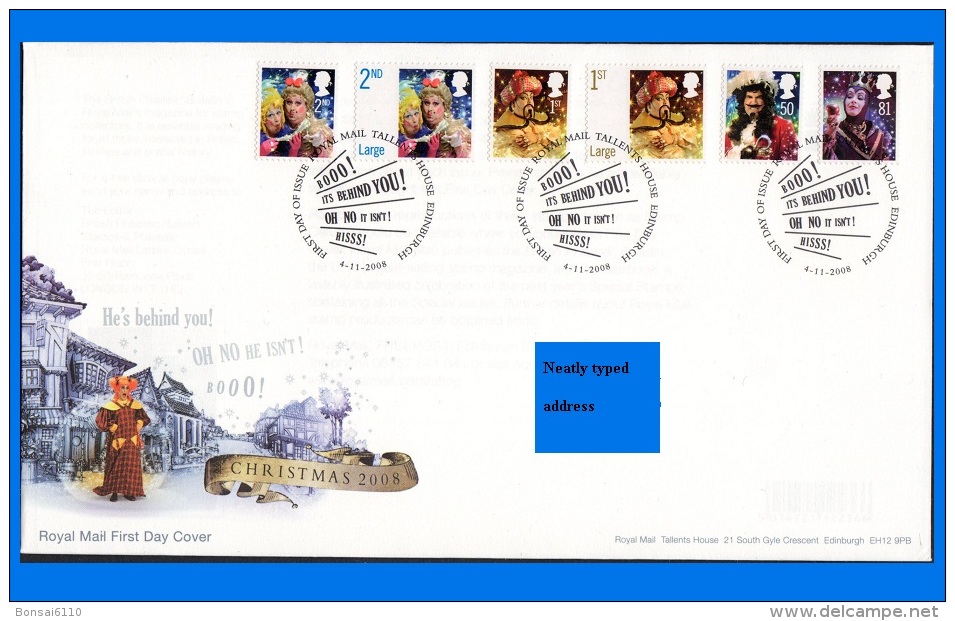GB 2008-0007, Christmas FDC, Tallents House SHS - 2001-2010 Decimal Issues