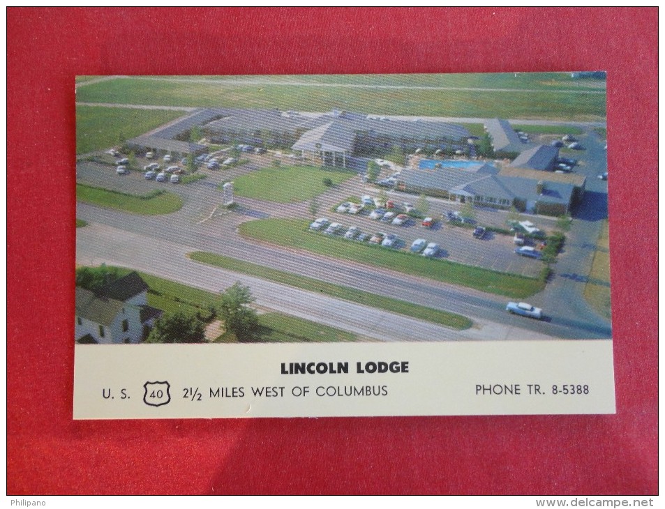 - Ohio > 2 1/2 Miles  West Of  Columbus    Lincoln Lodge Aerial View  Not Mailed  Ref 1229 - Columbus