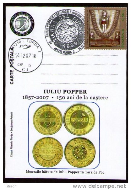 Iuliu Popper 150th Aniversary.(Popper,s Coins). Turda 2007. - Polarforscher & Promis