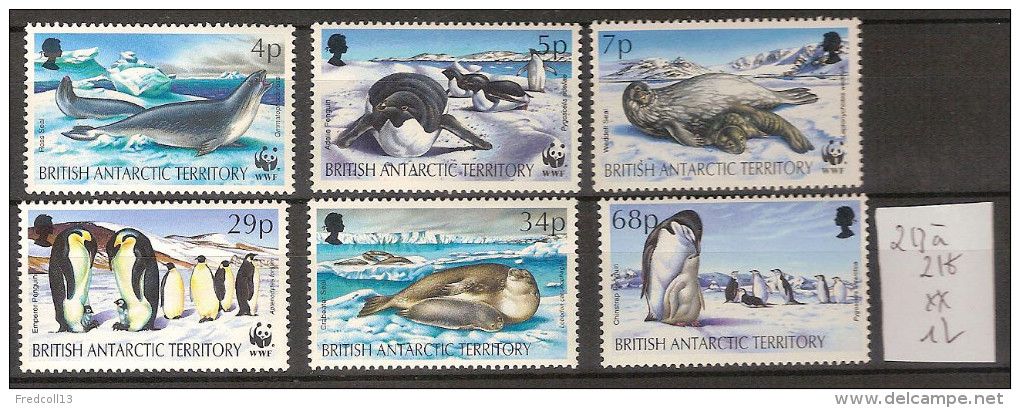 Territoire Antarctique Britannique 213 à 218 ** Côte  12 € - Unused Stamps