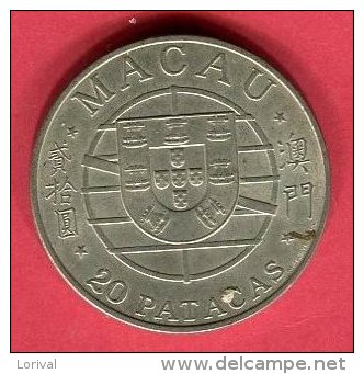 20 PATACAS 1974 TTB + 34 - Macau