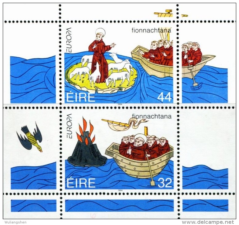 ER0030 Ireland 1994 Europa Sailing S/S(2) MNH - Neufs