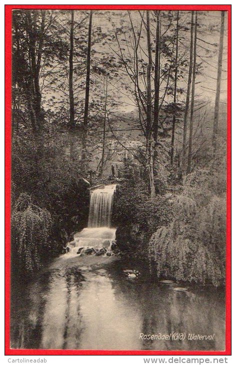 [DC6269] OLANDA - PAESI BASSI - ROSENDAEL WATERVAL - CASCATA - Old Postcard - Velp / Rozendaal