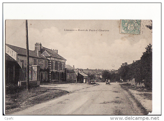 Carte 1905 LIMOURS / ROUTE DE PARIS A CHARTRES - Limours