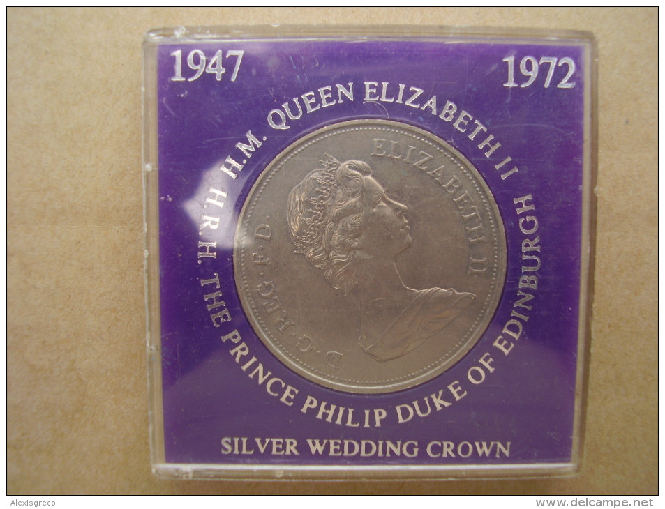 Great Britain 1972  CROWN SILVER WEDDING 1947-1972 In SEALED MINT CONDITION.. - Autres & Non Classés