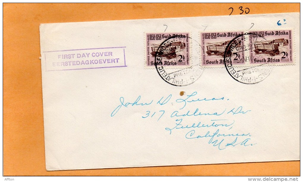 South Africa 1958 FDC - FDC
