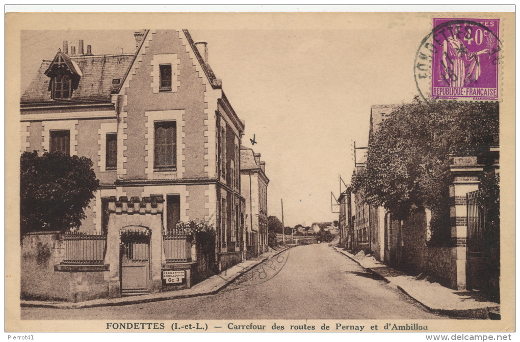 FONDETTES - Carrefour Des Routes De Pernay Et D'Ambillou - Fondettes