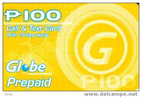 PHILIPPINES 100 PESOS GSM MOBILE PHONE CALL & TEXT YELLOW CARD READ DESCRIPTION !! - Philippines