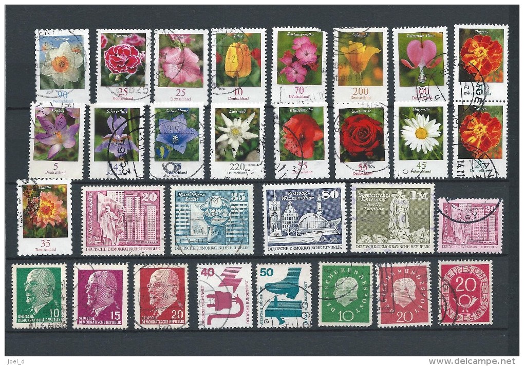 Deutschland Germany Collection 165 different and mostly recent stamps - less than 10 % catalogue - see 8 scans