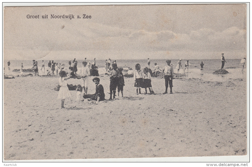 Groet Uit Noordwijk A. Zee (1917)  - Strand , Badmode - Zuid-Holland / Nederland - Noordwijk (aan Zee)